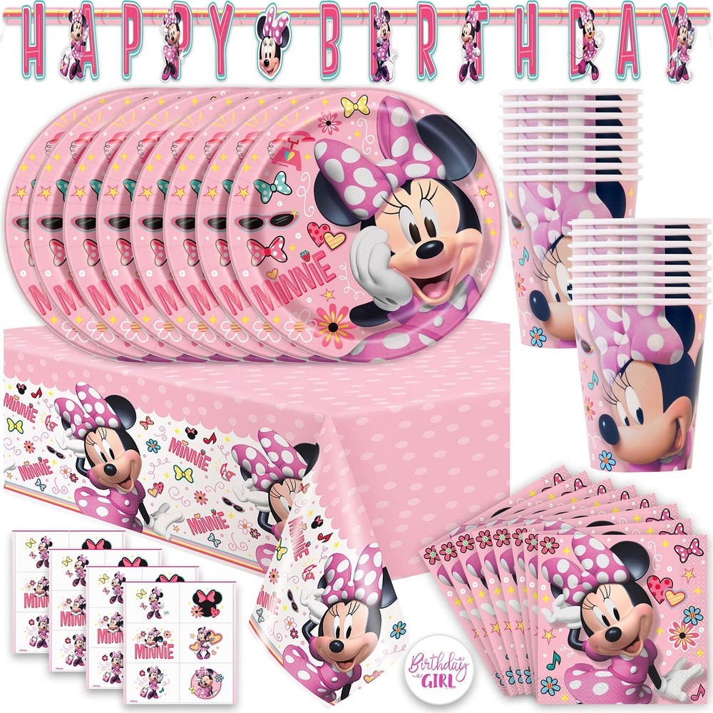 Minnie Mouse Birthday Party Supplies | Minnie Mouse Party Decorations | Minnie