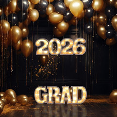 2026 Grad Light up Letters, Wooden Graduation Marquee Letters with LED, Grad Sig