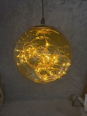 Lumineo Ball Light Decoration 80 Warm White LEDs 20cm (7.9”)D. -5m (16.4’) Cord
