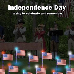 8-Mode Solar American Flag Lights – Perfect Outdoor Decoration for Memorial Day