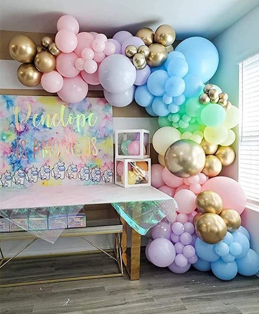 NEW Banyeyun Rainbow Balloon Garland Arch Kit 171 Pcs + 40 Pcs FREE