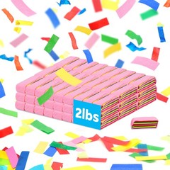 Multicolor Confetti Paper 2.2lbs Biodegradable Non-Staining Fire-Resistant