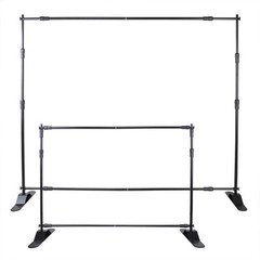 VEVOR 10pc 8″x10″ Step Repeat Backdrop Telescopic Banner Stand Adjustable