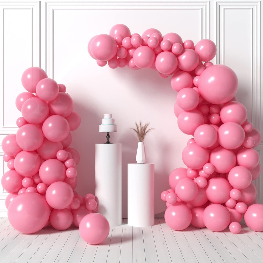 Pastel Pink Balloons | Valentine’s Day Balloons Garland Kit, 5/12/18 Inch | B…
