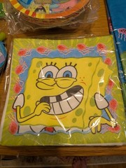 SpongeBob SquarePants Birthday Party Decorations Tablecover Plates Bags Etc
