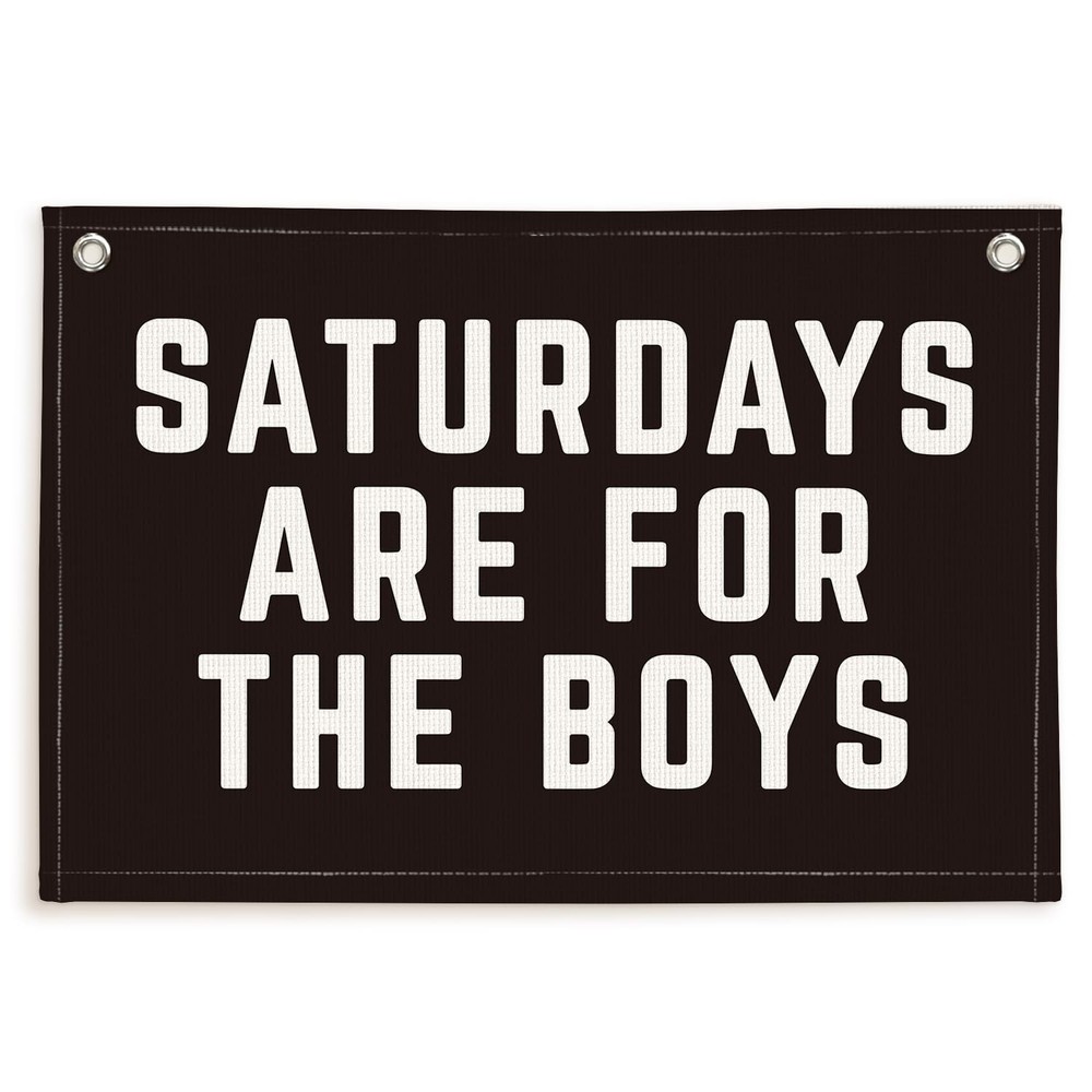 Boys Room Decor, Banner Flags for Bedroom, Linen Canvas Banner Wall Hanging F…