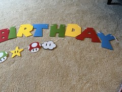 Mario And Luigi Birthday Banner