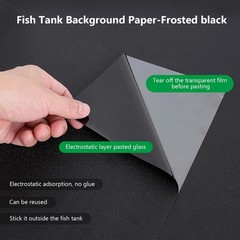 Aquarium Background Paper Decor Fish Tank Backdrop Wallpaper Electrostatic Ad…