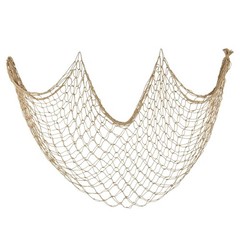 Decorative Fishing Net 80×40 Inch, Large Caramel Picture Fish Net, Wall Photo…