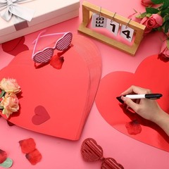 Large Red Heart Paper Cutouts Valentines Bulletin Board Craft Decor 12 In 100