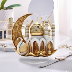 Ramadans Home Decors 2D Eid Mubarak Decoration Islamic Holiday Gift for Family
