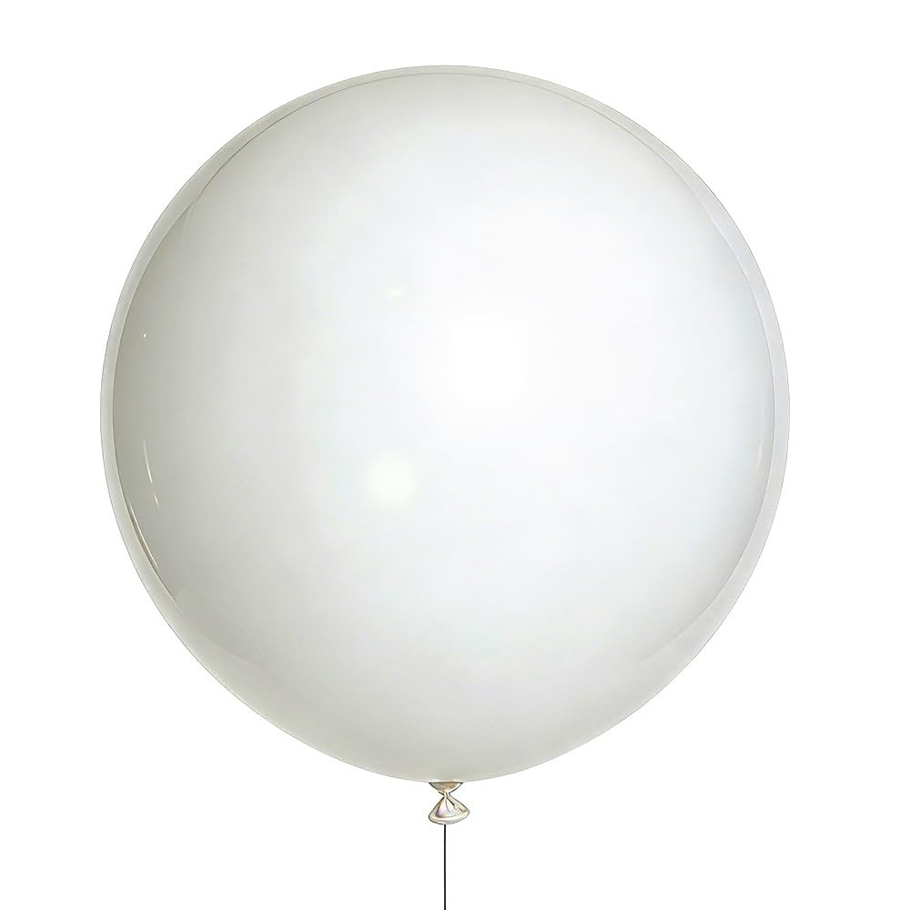 White Balloons Birthday Decorations 10 Pack 36 inch Round Wedding Ballons for…