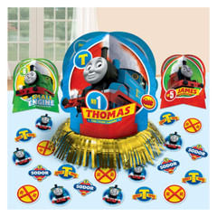 Thomas Birthday Party Decorations Balloons BackDrop Swirls Centerpieces The Tank