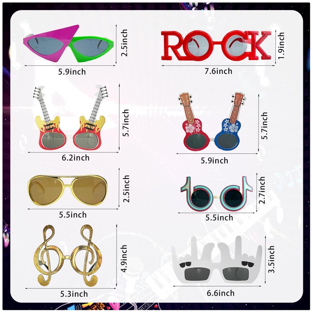 Funny Music Sunglasses & Inflatable Microphone