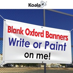 Koala Sublimation Blank Banners 2×6 FT Large Garden Party Sign Flag Decor 5 Sets