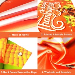 Happy Thanksgiving Banner – XtraLarge, 72×44 Inch | Thanksgiving Backdrop for…