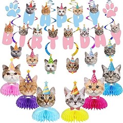 Cat Birthday Party Supplies Cat Birthday Party Decorations, Cat Cute Cat Style