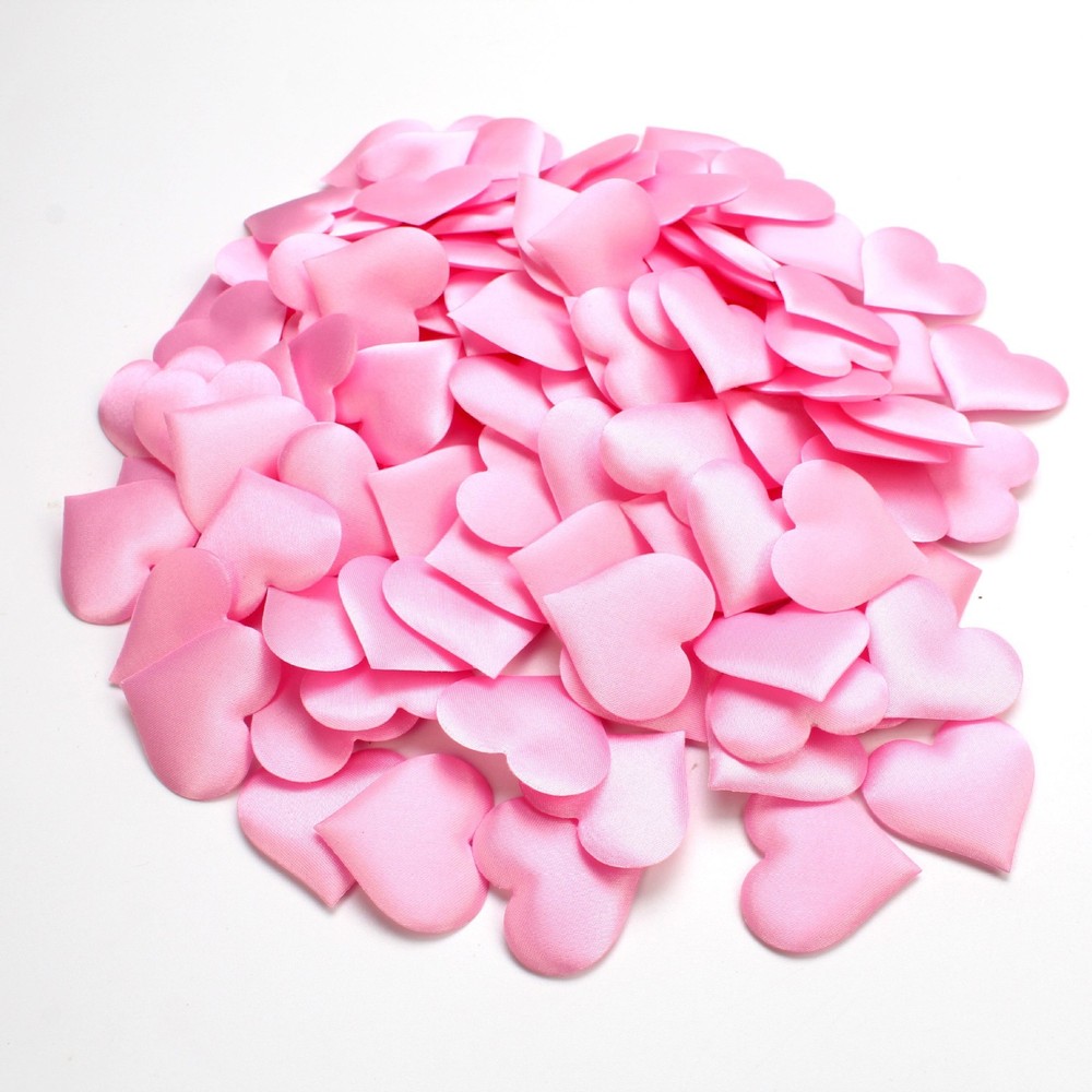 100Pcs Pink 2cm Love Heart Shape Sponge Wedding Party Decoration Valentine’s Day