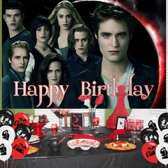 Twilight Birthday Party Decoration Backdrop & Balloons Set 5×3 FT