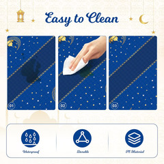 3 Pack Ramadan Table Cloth,Ramadan Decorations for Home,54″ X 108″ Eid