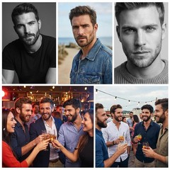 Realistic Brown Handlebar Mustache for Men – Human Hair, Hand-Tied Lace Fake …