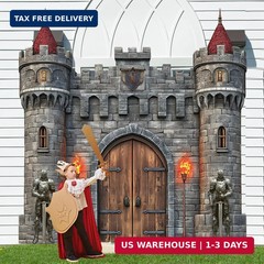 Colorful Medieval Castle Door Covers – Perfect for Birthday & Halloween