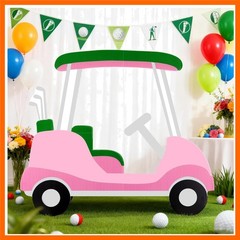 Golf Cart Cutout Props Golf Cart Backdrop Decoration Photo Booth Props Stand …