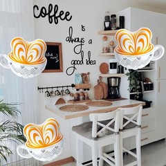 3Pcs Coffee Latte Balloons/Coffee Baby Shower Decorations/Coffe I Love You A …