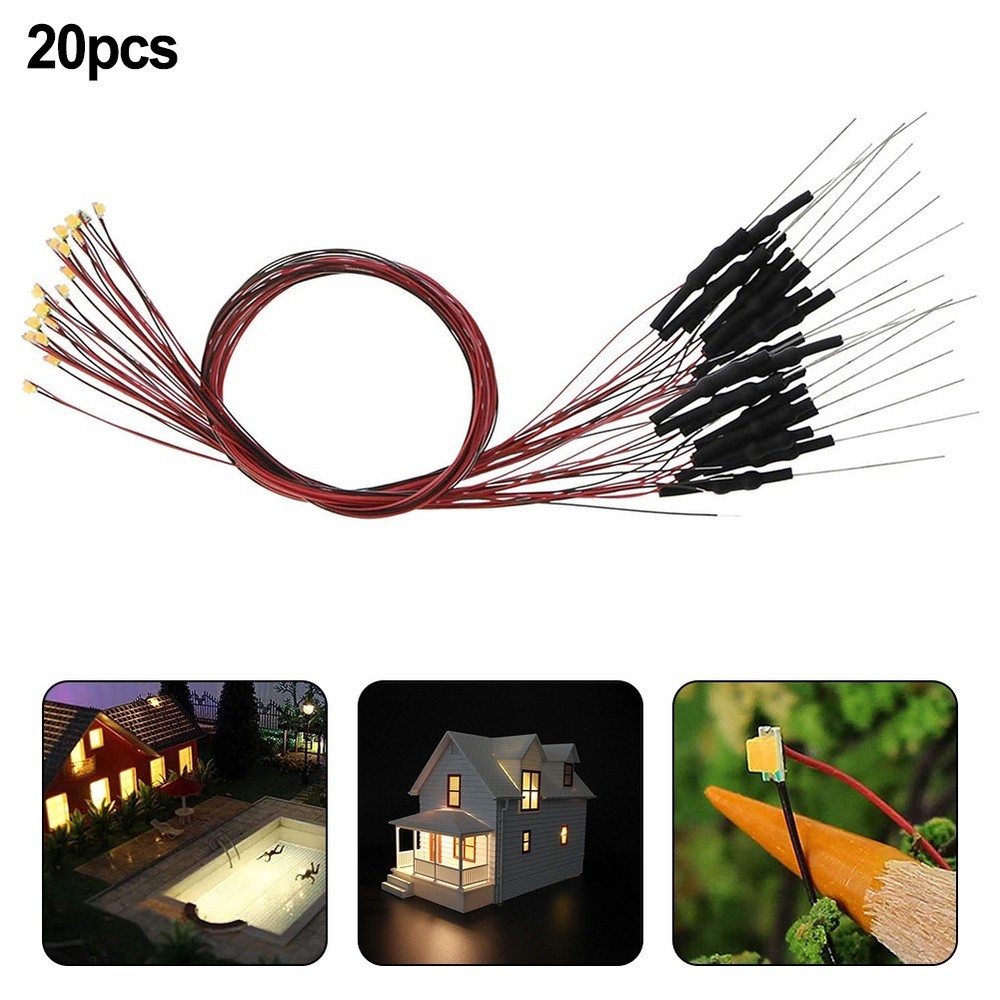 Wired LED Lamp Lights Pack Of 20 In Warm White Suitable For Models Application