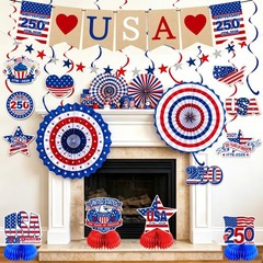 4th of July Decorations, 250th Anniversary Patriotic Memorial Day Decorations…