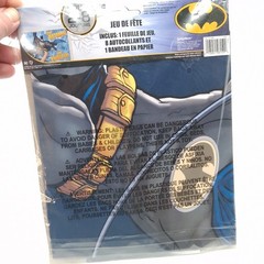 Batman Giant 5pc Scene Setter Kit W/9 Photo Props 30inch Balloon And Party Game