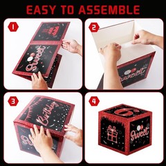3 Pcs Happy 16th Decorations Red Black Balloon for Boys Girls Sweet 16 Party …