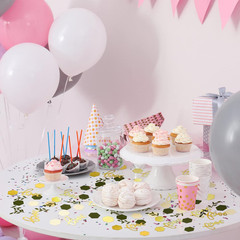 400 Pcs Baby Shower Confetti Decorations Table Confetti Dots Gender Reveal Weddi