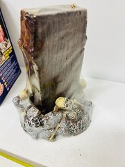 Halloween Candle Tomb With Skeleton Vintage New!!!