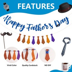 Arosche Fathers Day Decorations Banner Hanging Swirls Honeycomb Multi Color
