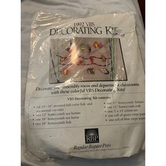 VBS Vacation Bible School Decorating Kit 1992 Ocean Theme Under the Sea NWT 90s