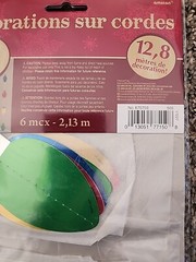 Christmas Lights Doorway Foil String Decoration 7′ 6pcs Festive Party