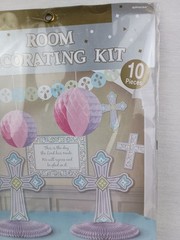 Religious Room Decorating Kit 10 PCs Amscan Table Decor New