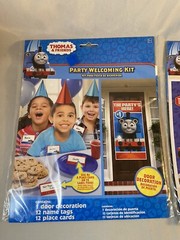 4 Pc Set Thomas and Friends Happy Birthday Party Welcoming Kit & Party Game #1
