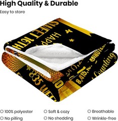 Sister Gifts Throw Blanket 50×60 Sunflower Flannel Christmas Birthday Decoration