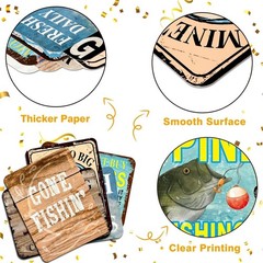 Engaging Fishing Theme Decorations – 9 PCS for Joyful Birthday Celebrations