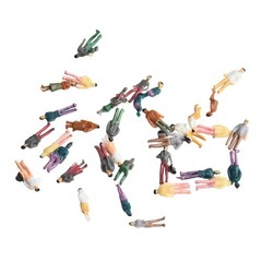 Diverse Scale Options with 100PCS Colored Figurines for Model Landscapes
