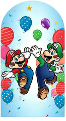 Super Mario Brothers Birthday Arch Backdrop Cover Party Photo Background Decor