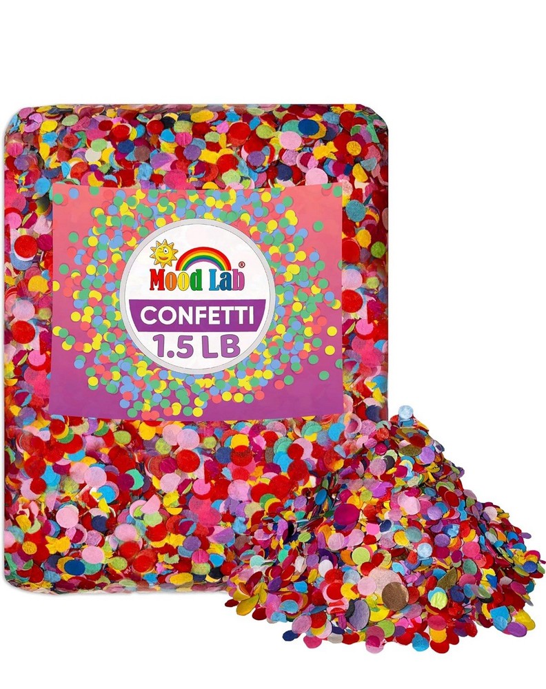 Multicolor Confetti – Mexican Colorful Party Confetti – 1.5 LBs/680 grams – R…