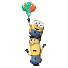 Minions Stacker Giant Foil Balloon – 31” x 75” Tall | Over 6 Feet Tall