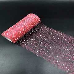 Floral Tulle Roll 15cm x 9.14m Wedding Baby Shower Party Decor Craft DIY Fabric