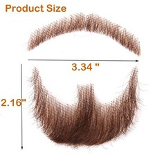 Fake Beard Goatee Beard Realistic 100% Human Hair Full Hand Tied Goatee False…