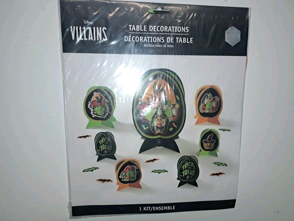 Disney Villains Table Decoration Centerpiece Kit 31 Pieces Halloween Ursula NEW