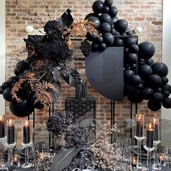 Black Balloons – 12 inch, 50 Pack Latex Party Balloons for Birthday, Graduati…
