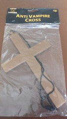 Halloween Plastic Anti Vampire Dracula Cross – Fancy Dress Accessory
